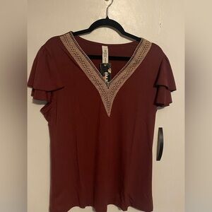 Blooming Jelly ruffle sleeve blouse